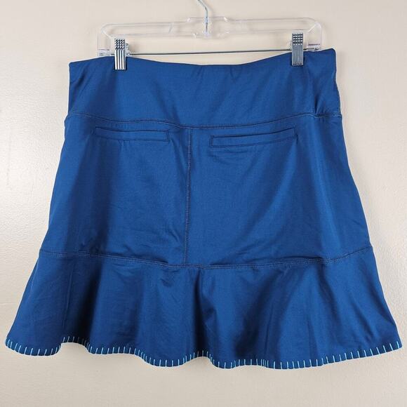 Jofit Blue Drop Down Waist Skort Long Size Large - Picture 2 of 6